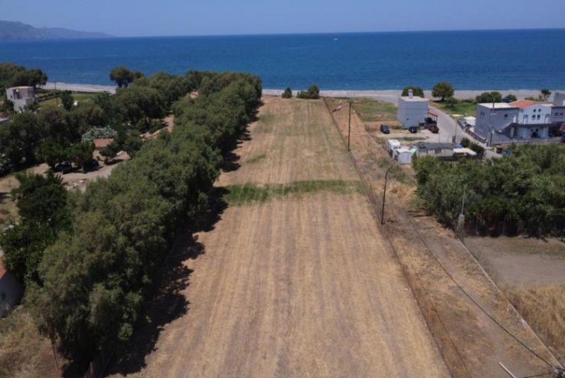 Tavronitis Kreta, Tavronitis: Erstklassiges Strandgrundstück mit malerischem Meerblick zu verkaufen Grundstück kaufen